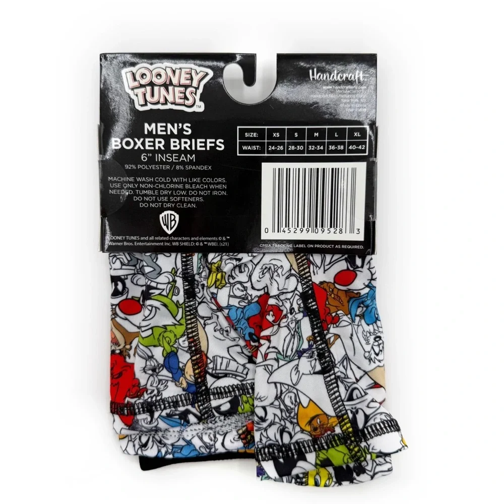 Looney Tunes Boxer Briefs Mens Small Underwear Bugs Bunny Porky Pig Tweety Bird